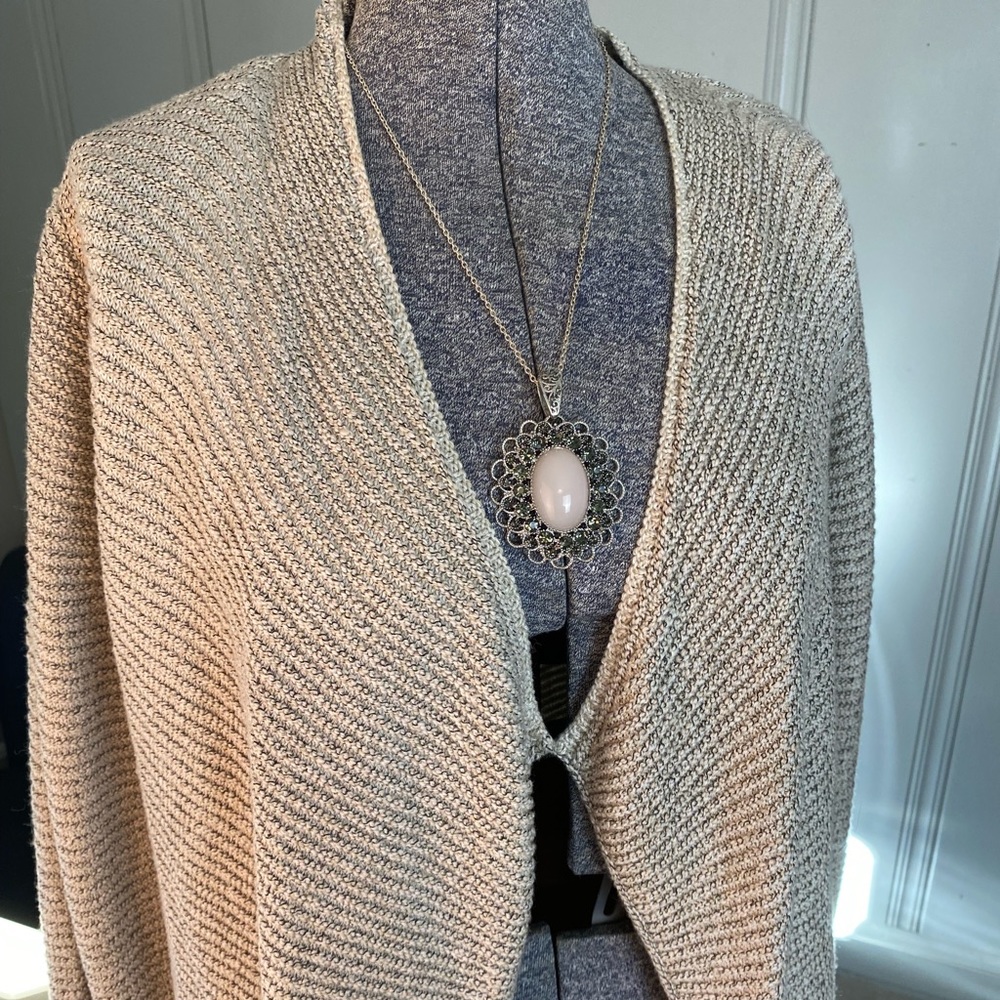 J.Jill Pure Jill Drape Front Hip Length Sweater with Pockets